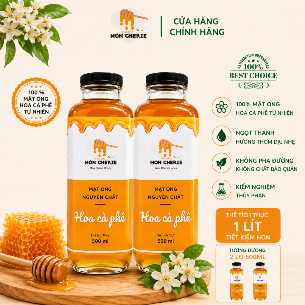 Mật ong hoa cà phê 1lit