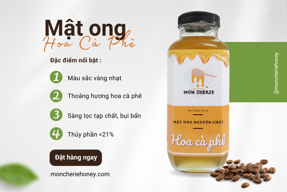 Mật ong hoa cà phê Mon Cherie Honey