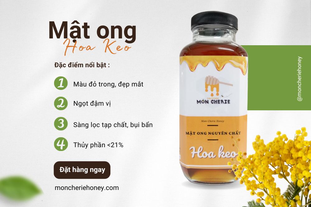Mật ong hoa keo Mon Cherie Honey