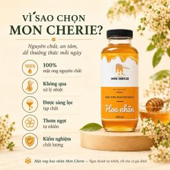 Mật ong hoa nhãn nguyên chất Mon Cherie Honey