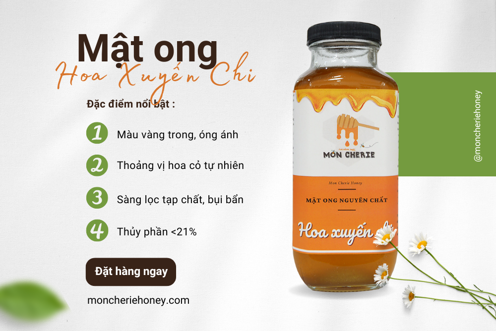 Mật ong hoa xuyến chi Mon Cherie Honey
