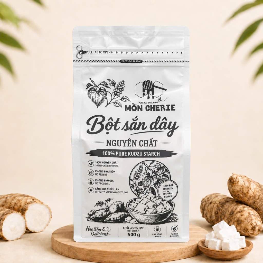 Bột sắn dây nguyên chất Mon Cherie Honey 500g