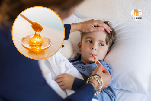 Trẻ bị sốt có được uống mật ong không